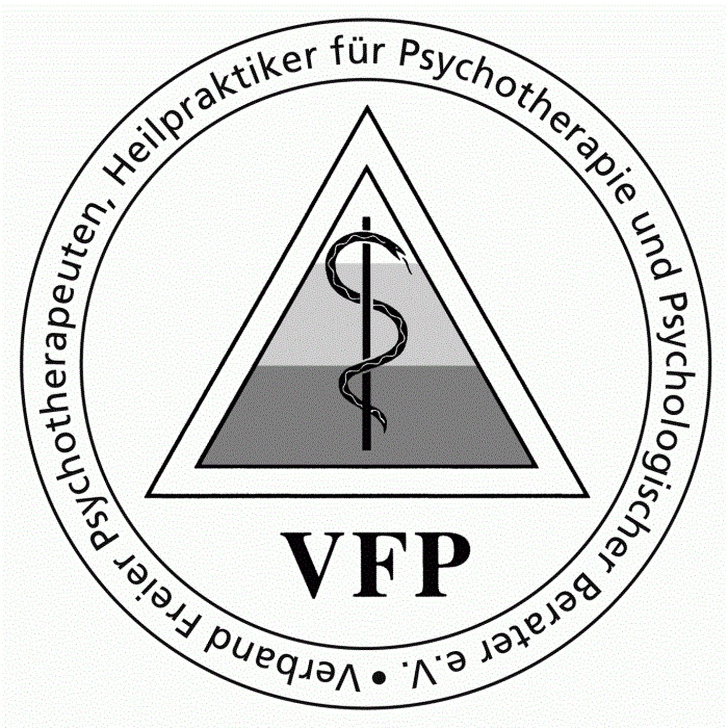 Ralf Baumhöfer – Psychotherapiepraxis – Das Bild zeigt das Logo und den Namen des VFP, des deutschen Berufsverbands für selbstständige Psychotherapeuten und Psychologische Berater.